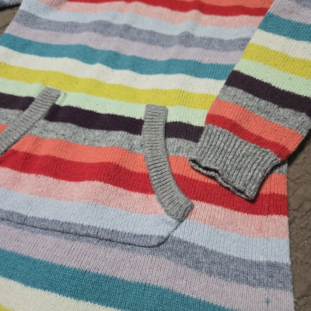 BABY GAP holiday crazy stripe sweater dress kids tunic top 4t